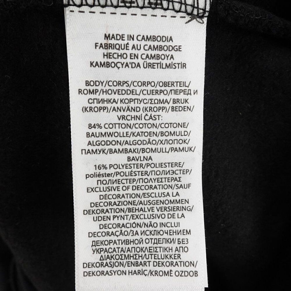 Polo Ralph Lauren Men's Slim Fit Checked Big Pony Logo Fleece Hoodie Black XL - Picture 12 of 15